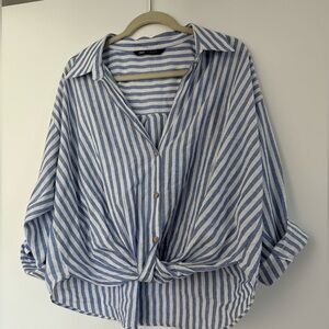 Linen Zara Button Down